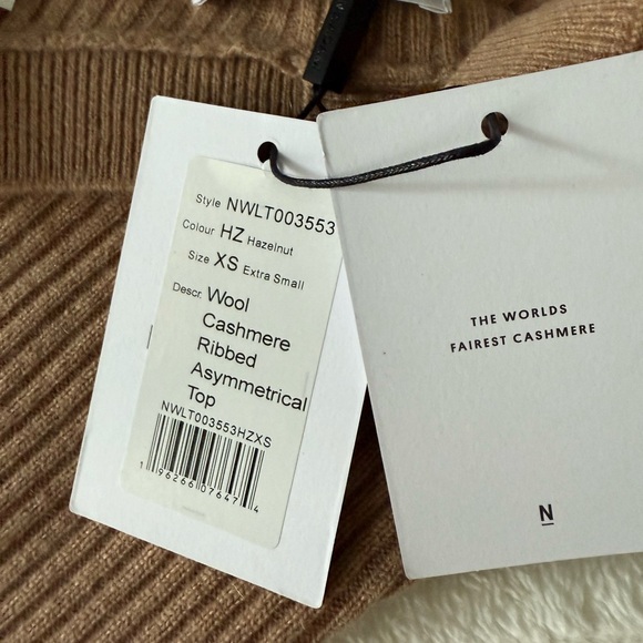 One-Shoulder Ribbed Knit Sweater - Picture 4 of 7